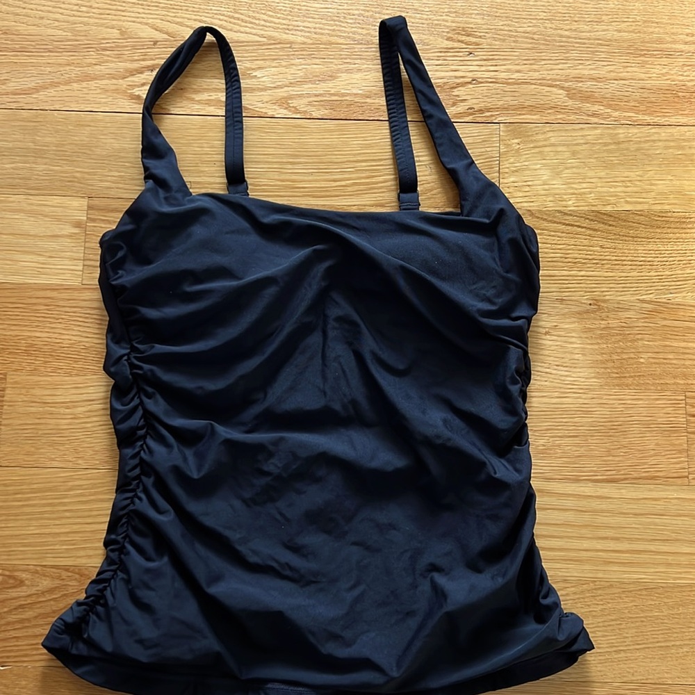 Athleta Black Tankini, Underwire Bra